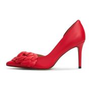 Cesare Gaspari Röda Stiletto High Heeled Sandaler Red, Dam