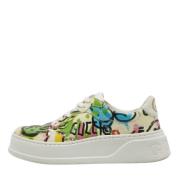 Gucci Vintage Pre-owned Laeder sneakers Multicolor, Dam