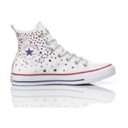 Converse Handgjorda Vita Lila Sneakers Multicolor, Dam