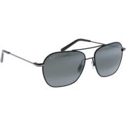 Maui Jim Stiliga solglasögon med linser Black, Herr