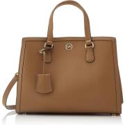 Michael Kors Beige Läderhandväska Chantal Brown, Dam