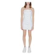 Tommy Jeans Kort Klänning Mini Bustier White, Dam