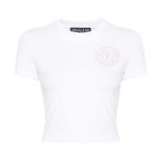 Versace Jeans Couture Vita T-shirts Polos för kvinnor White, Dam