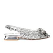 ALMA EN PENA Silver Ballet Flats för Sommaren Gray, Dam