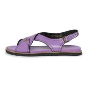 Cesare Gaspari Elegant Platta Sandaler Purple, Dam