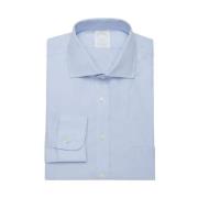 Brooks Brothers Milano Fit Non-Iron Skjorta, English Spread Krage Blue...