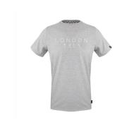 Aquascutum Bomull Rund Hals T-shirt Gray, Herr