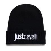 Just Cavalli Svarta hattar för stiligt utseende Black, Herr