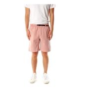 Gramicci Shorts med medelhög midja och bälte Pink, Herr