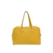 Hermès Vintage Pre-owned Laeder handvskor Yellow, Dam