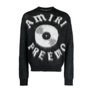 Amiri Round-neck Knitwear Black, Herr