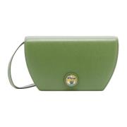 Furla Geometrisk Form Crossbody Väska Green, Dam