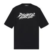 Dsquared2 T-shirt med logotyp Black, Herr