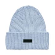 Soulland Klassisk Beanie Mössa i Cashmere Blandning Blue, Unisex