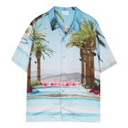 Blue Sky Inn City Pool Print Skjorta Multicolor, Herr