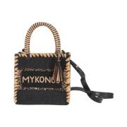 De Siena Handgjord Mini Mykonos Axelväska Black, Dam