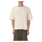 Laneus Casual Jersey T-shirt för Män Beige, Herr