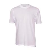 Gran Sasso Klassisk bomulls-T-shirt White, Herr