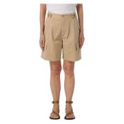 Isabel Marant Lisette Denim Shorts Beige, Dam