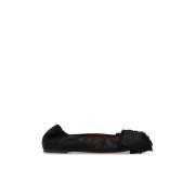 Lanvin Satin Ballet Flats Black, Dam