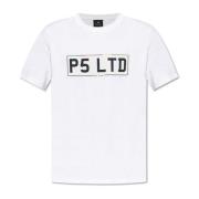 PS By Paul Smith Tryckt T-shirt White, Herr