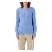 Ralph Lauren Blå Cable-Knit Tröja Blue, Herr