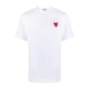 Comme des Garçons Play Vita T-shirts och Polos White, Herr