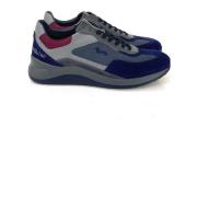 Harmont & Blaine Multifärgad Läder Sneaker med EVA-sula Blue, Herr