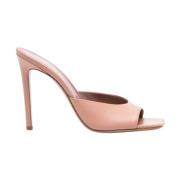 Paris Texas Stiletto Mule Platta Skor Pink, Dam