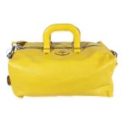 Gucci Vintage Pre-owned Laeder ryggsckar Yellow, Dam