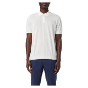 Drumohr Rasato Polo Shirt White, Herr