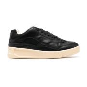 Jil Sander Höj din sneaker game med snygga svarta sneakers Black, Dam