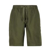 Orlebar Brown Casual dragsko shorts i bomullslin Green, Herr