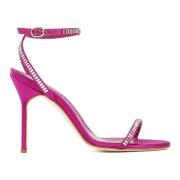 Manolo Blahnik Crinastra Sandal i Rosa Pink, Dam