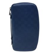 Louis Vuitton Vintage Pre-owned Laeder kuvertvskor Blue, Dam