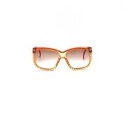 Dior Vintage Pre-owned Tyg solglasgon Orange, Dam