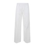 Aspesi Wide Trousers White, Dam