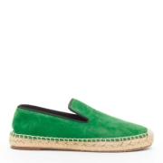 Celine Vintage Pre-owned Mocka espadriller Green, Dam