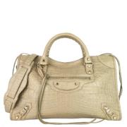 Balenciaga Vintage Pre-owned Laeder balenciaga-vskor Beige, Dam