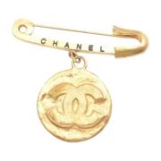 Chanel Vintage Pre-owned Metall chanel-smycken Yellow, Dam