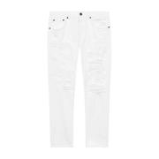 Dondup Modern Slim Fit Carrot Jeans White, Herr