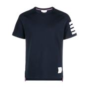 Thom Browne Blå 4-Bar T-shirt och Polo Blue, Herr