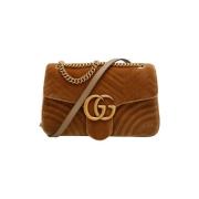 Gucci Vintage Pre-owned Laeder axelremsvskor Brown, Dam