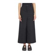 Junya Watanabe Asymmetriska ullbyxor Black, Dam