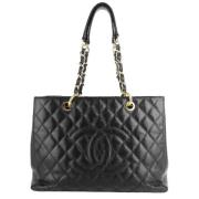 Chanel Vintage Pre-owned Laeder totevskor Black, Dam