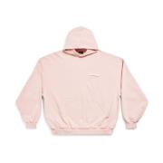 Balenciaga Broderad Logotyp Huvtröja Pink, Dam