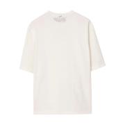 Burberry Equestrian Knight Logo Print T-shirts White, Herr