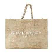 Givenchy Chic Tote Bag med broderad logotyp Yellow, Dam