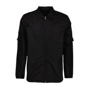 Givenchy Klassisk Skjorta med Dragkedja Fickor Black, Herr
