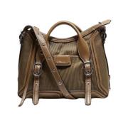 3.1 Phillip Lim Pashli Moto Nylon Satchel Väska Green, Dam